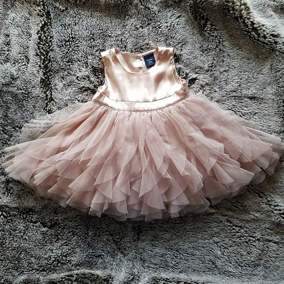 dusty rose baby dress